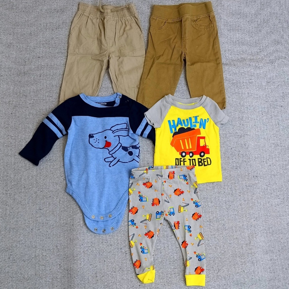 Garanimals Clothing Lot Baby Boy 6-9M Multi Excellent Pants Bodysuit Pajamas